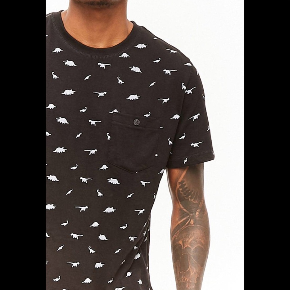 Super massive men’s Dino all over t-shirt
